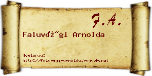 Faluvégi Arnolda névjegykártya